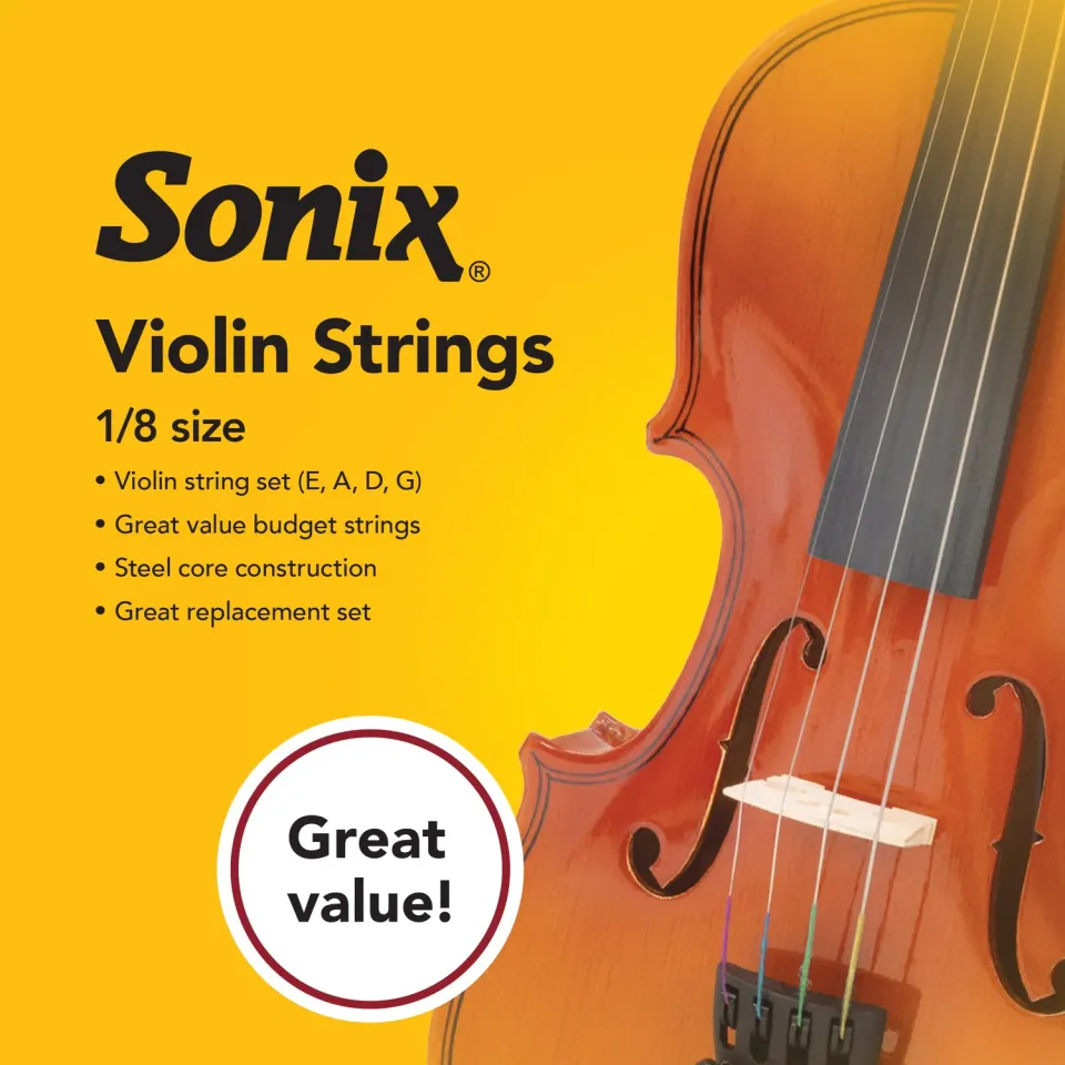 Sonix Student vioolsnarenset 1/8 formaat