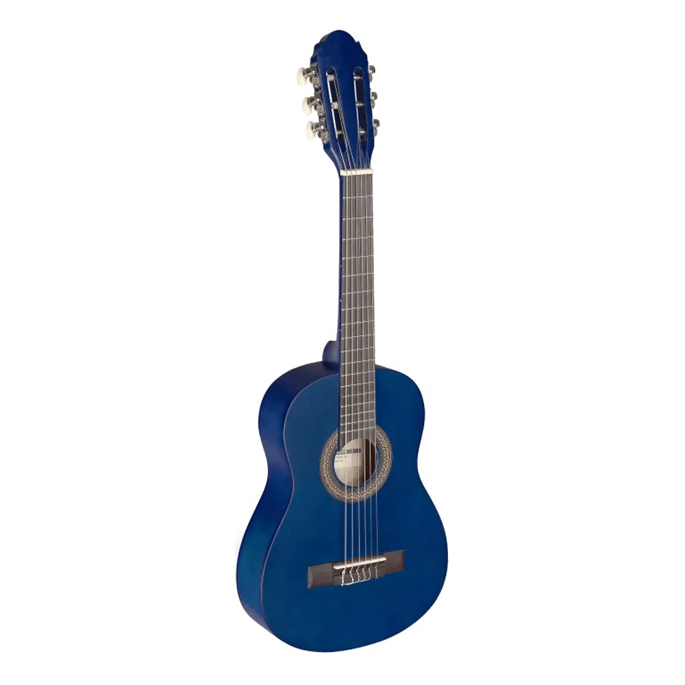 MAI Starter Klassieke gitaar starterset 1/4 blauw nylon