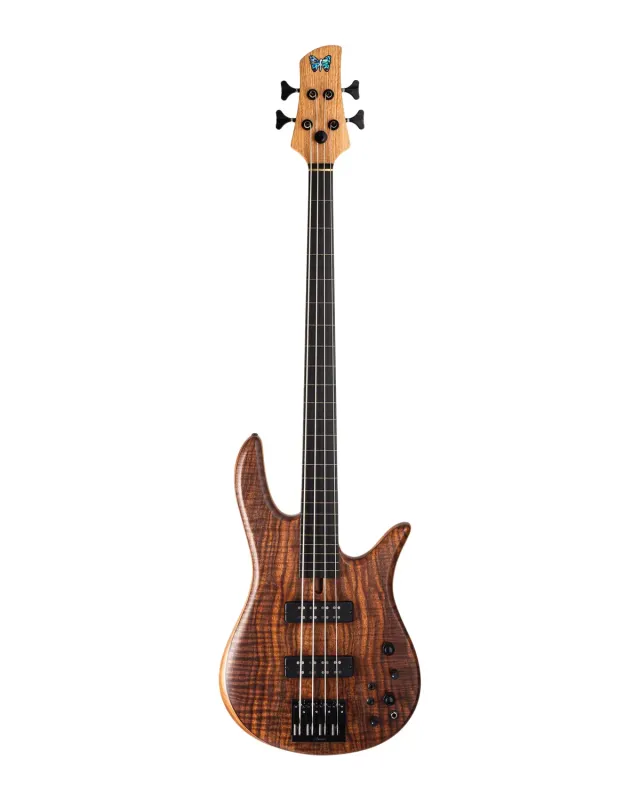 Fodera Monarch 4 Standard fretless aanbetaling 4-snarig