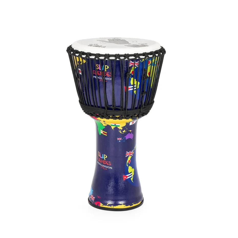 Percussion Plus Slap Djembe set 16 stuks touwgestemd