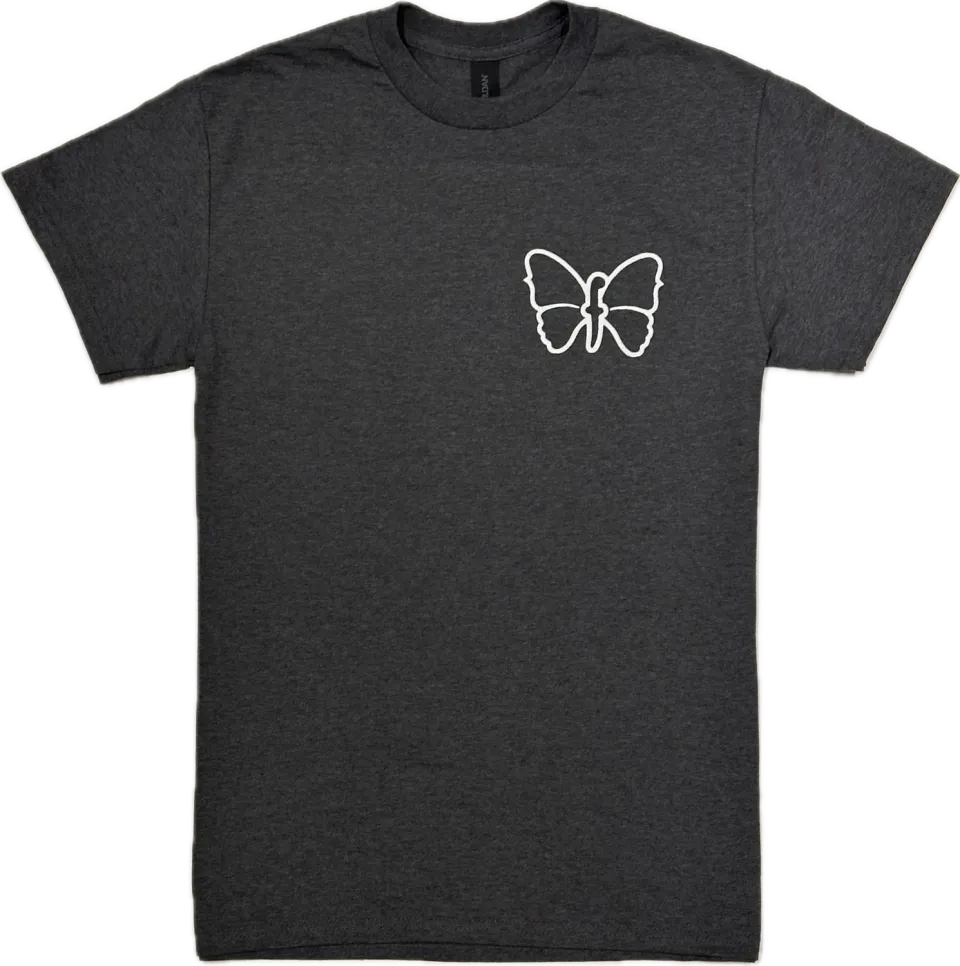 Fodera Butterfly T-shirt heather gray katoen maat L