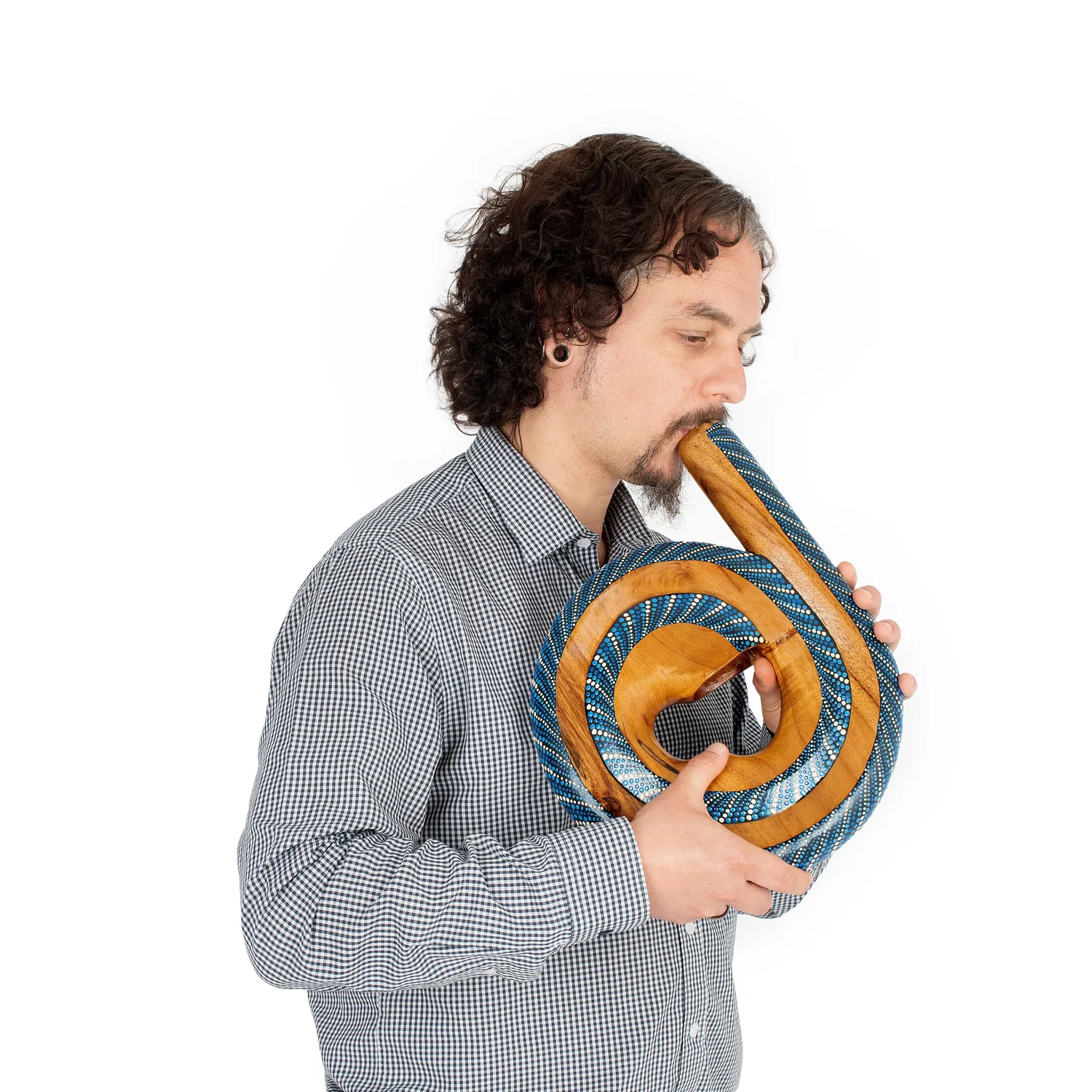 Percussion Plus Honestly Made spiral didgeridoo suar hout