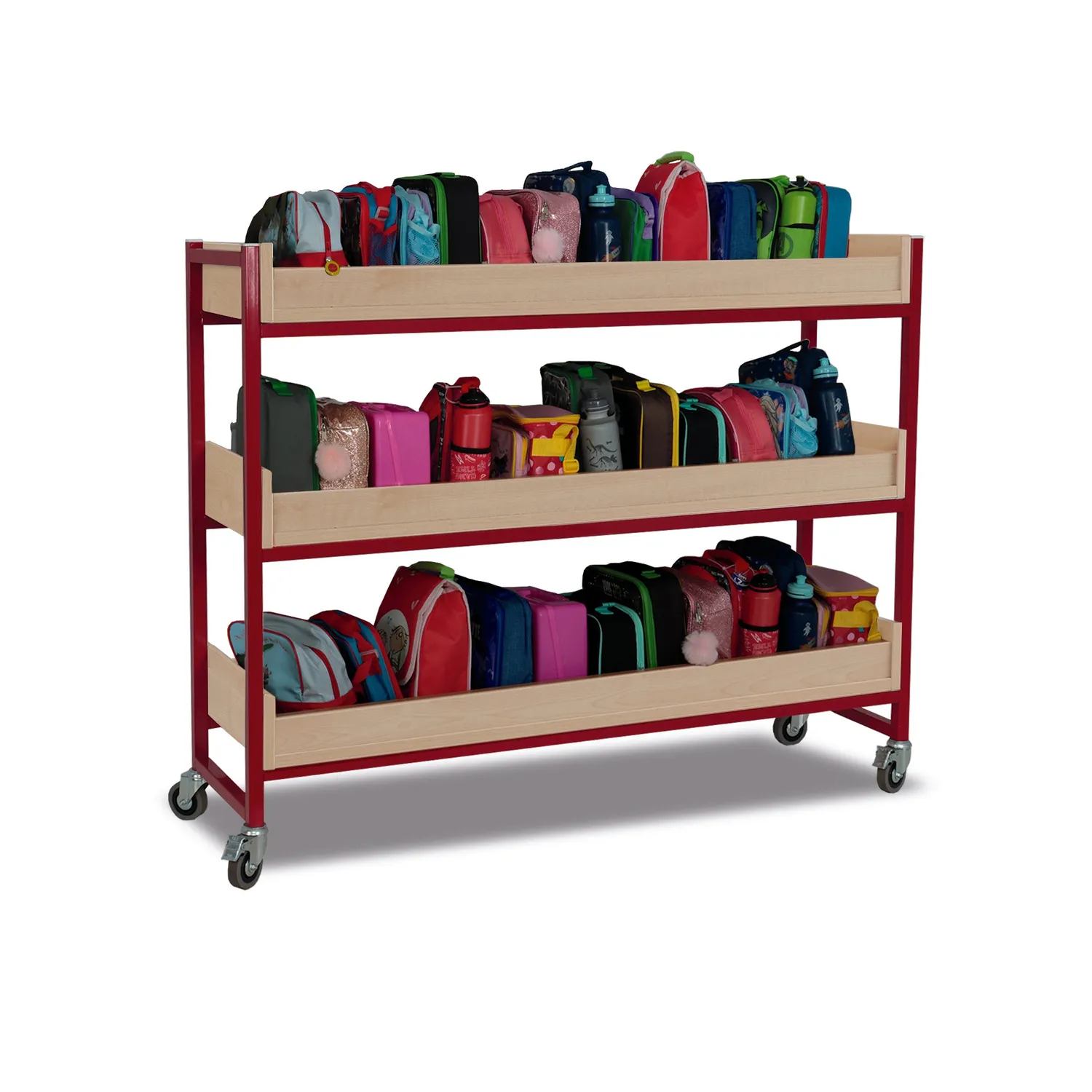 Monarch opbergwagen groot 3 planken grijs 60 kg