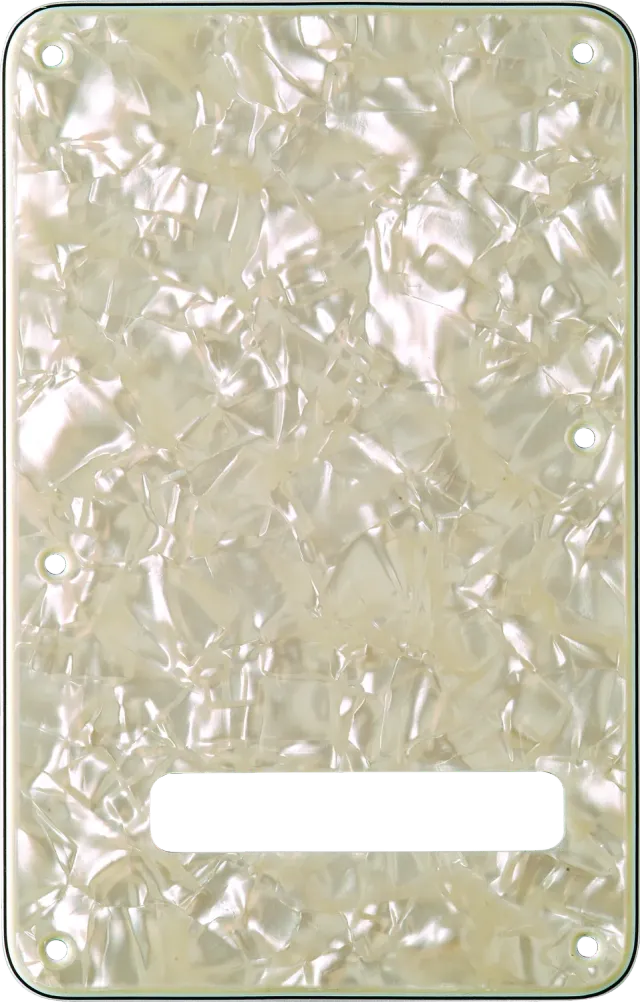 Fender Stratocaster backplate aged white moto 4-ply