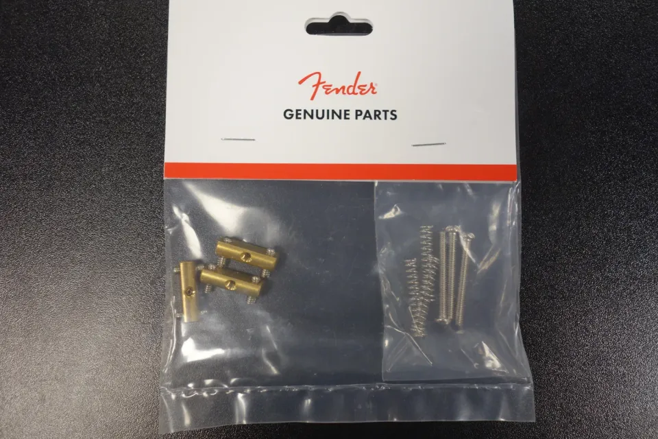 Fender American Vintage Tele brugzadels messing 3 stuks
