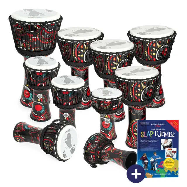 Percussion Plus Carnival Slap djembe 10-pack touwgestemd