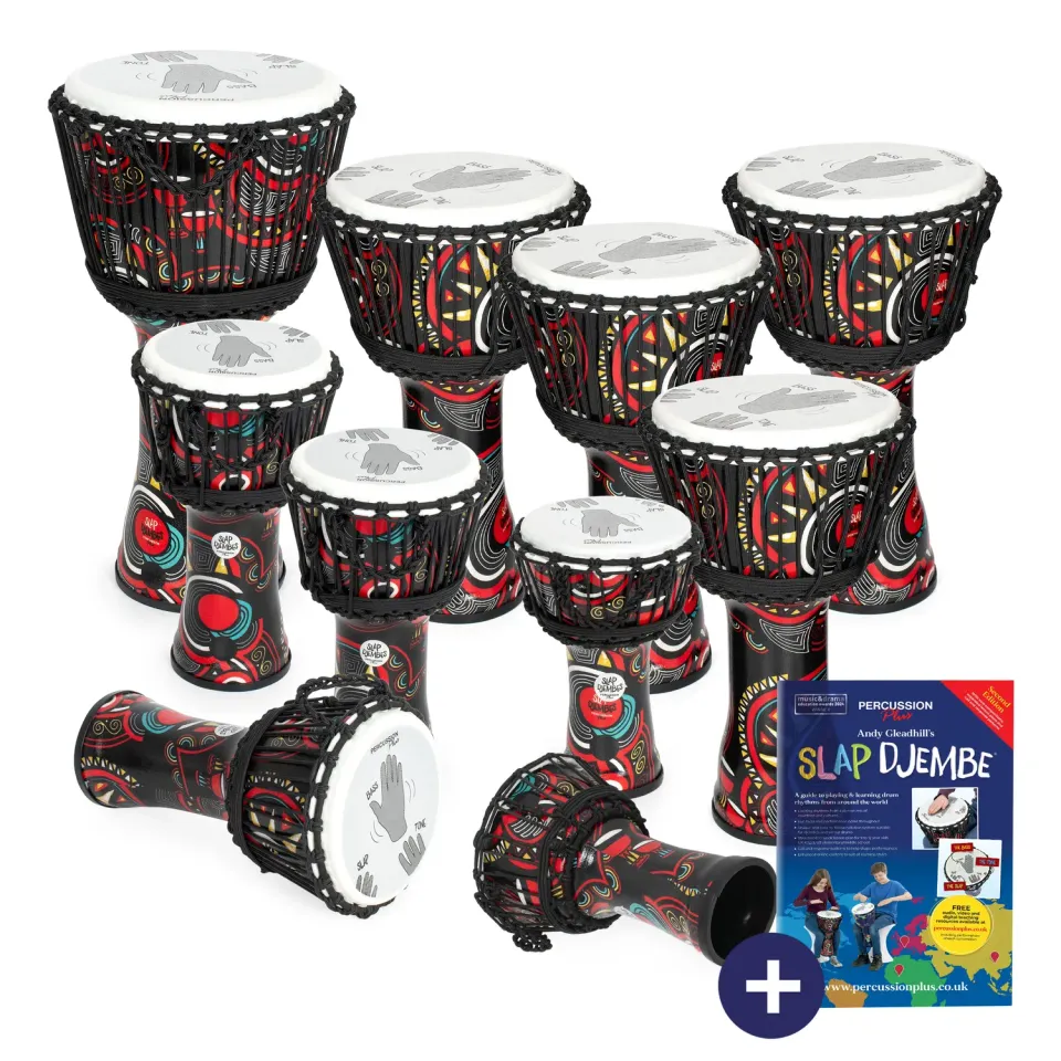 Percussion Plus Carnival Slap djembe 10-pack touwgestemd