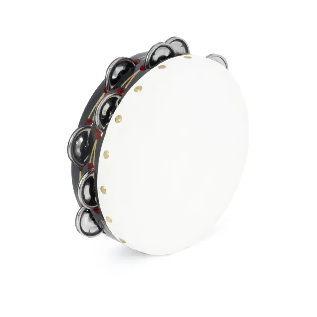 Percussion Plus tamboerijn 8 inch dubbele rij geitenvel