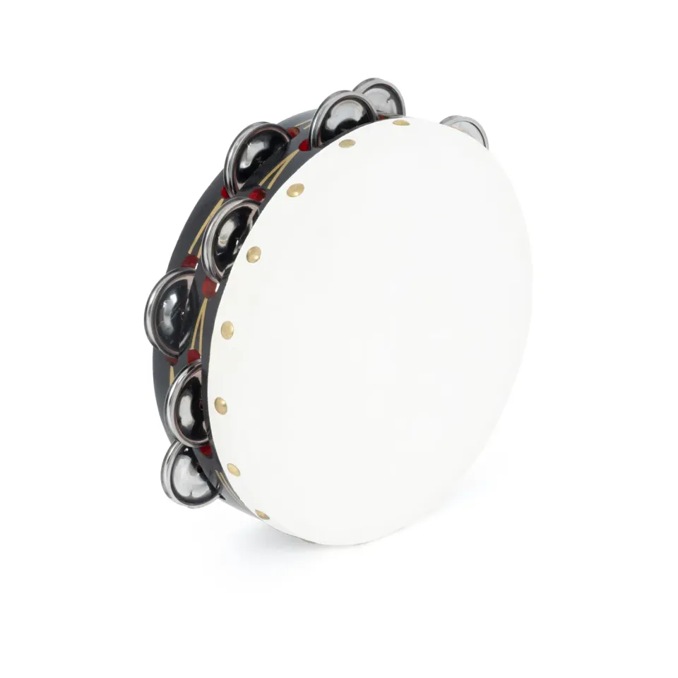 Percussion Plus tamboerijn 8 inch dubbele rij geitenvel