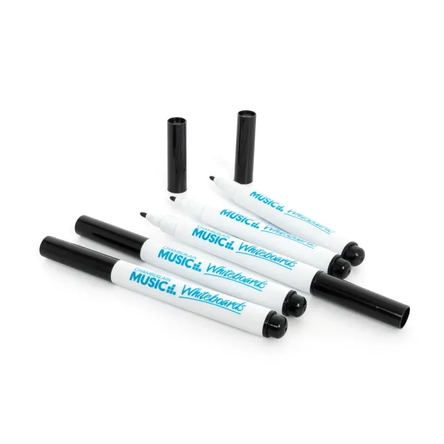 Chamberlain Music whiteboardstift fine tip zwart 5-pack