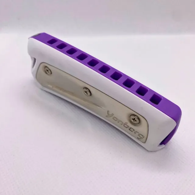 Yonberg Rainbow mondharmonica brons paars