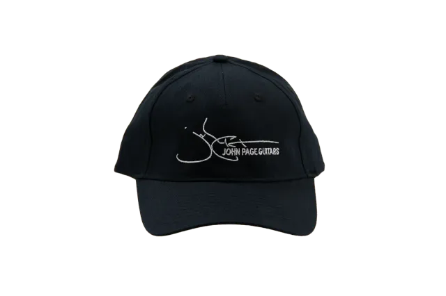 John Page Logo Dad Hat pet zwart geborduurd katoen