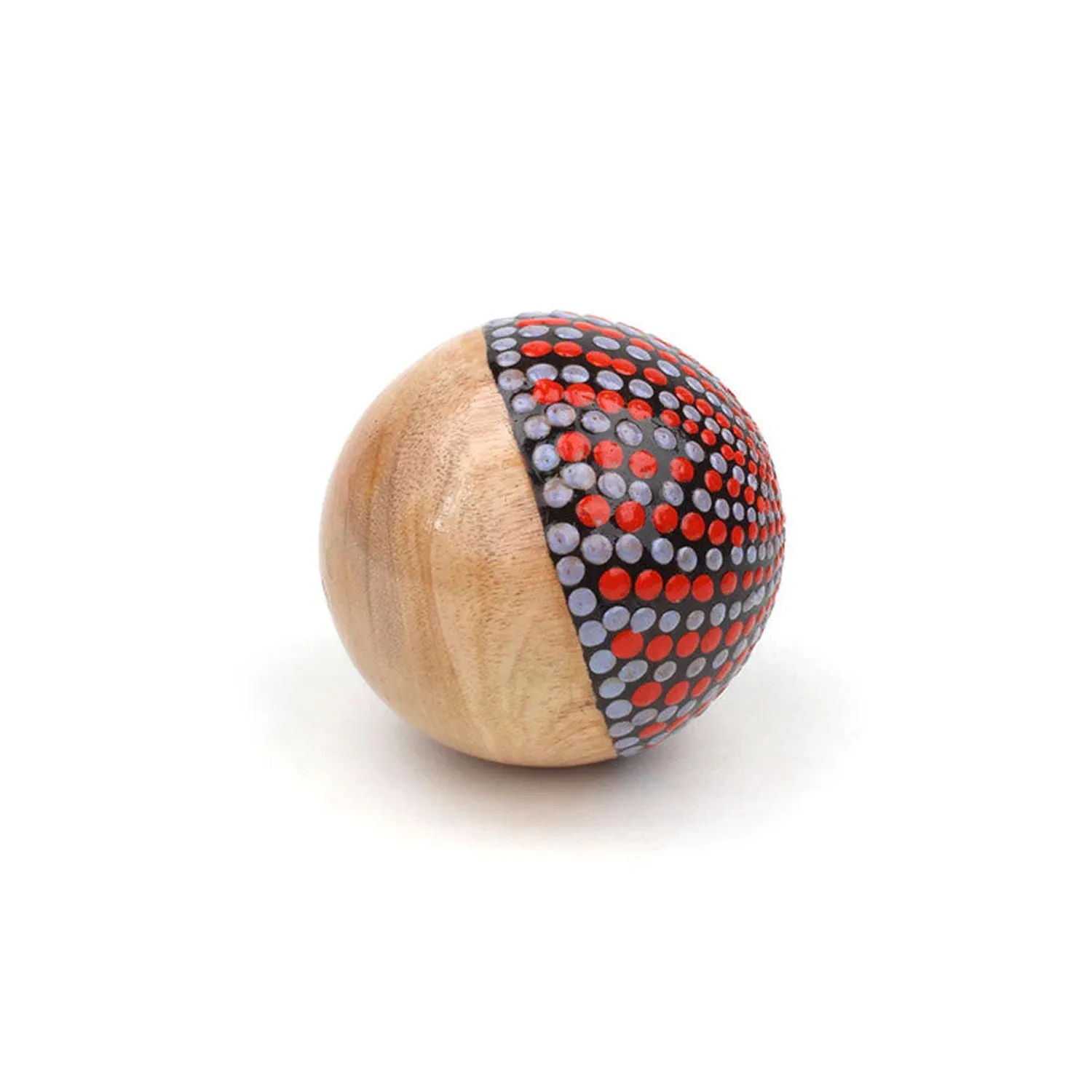 Percussion Plus Honestly Made shaker houten bal handbeschilderd