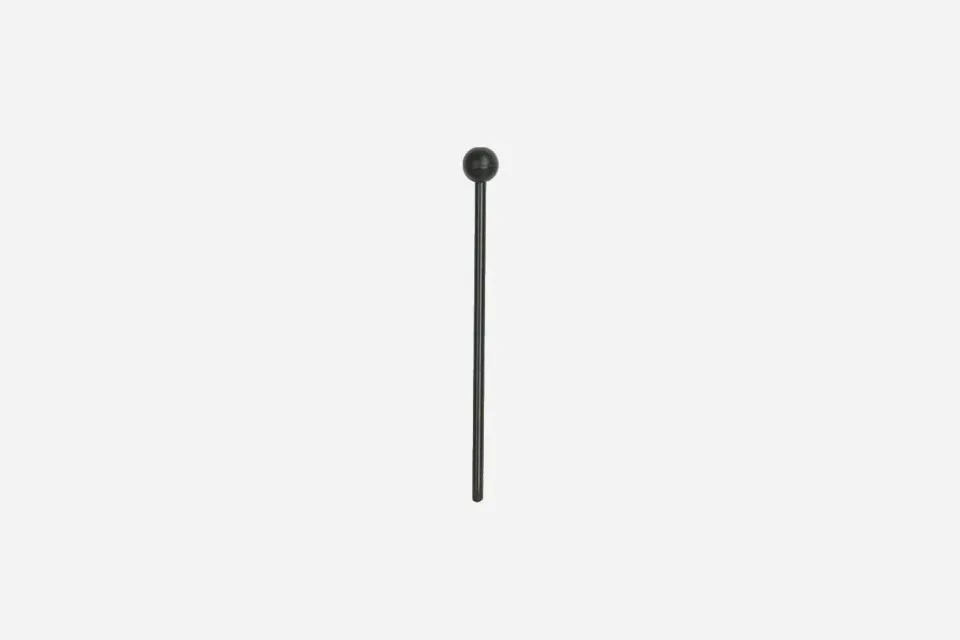 Main metallofoon stokje zacht rubber zwart percussie