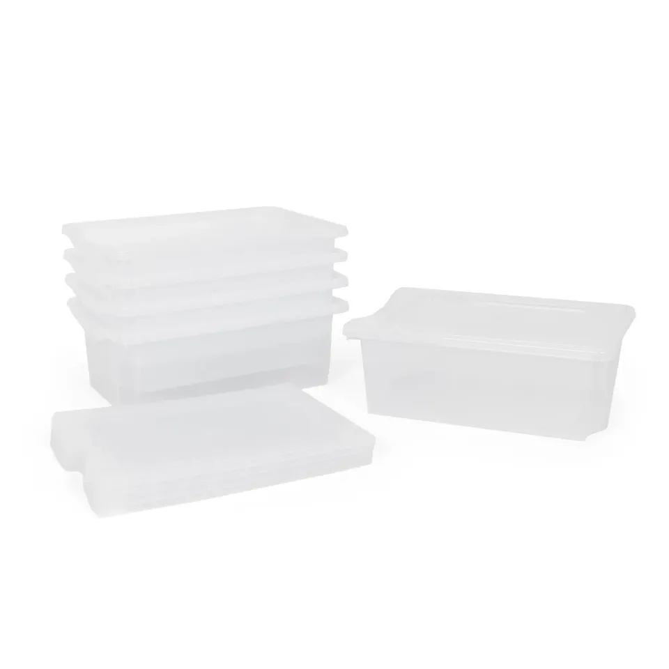 Monarch 20L opbergbox met deksel transparant 5 stuks extra sterk