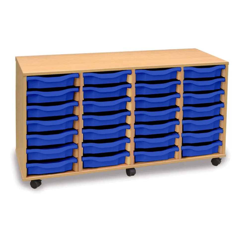 Monarch 28 traykast opbergkast blauw 4x7 enkel