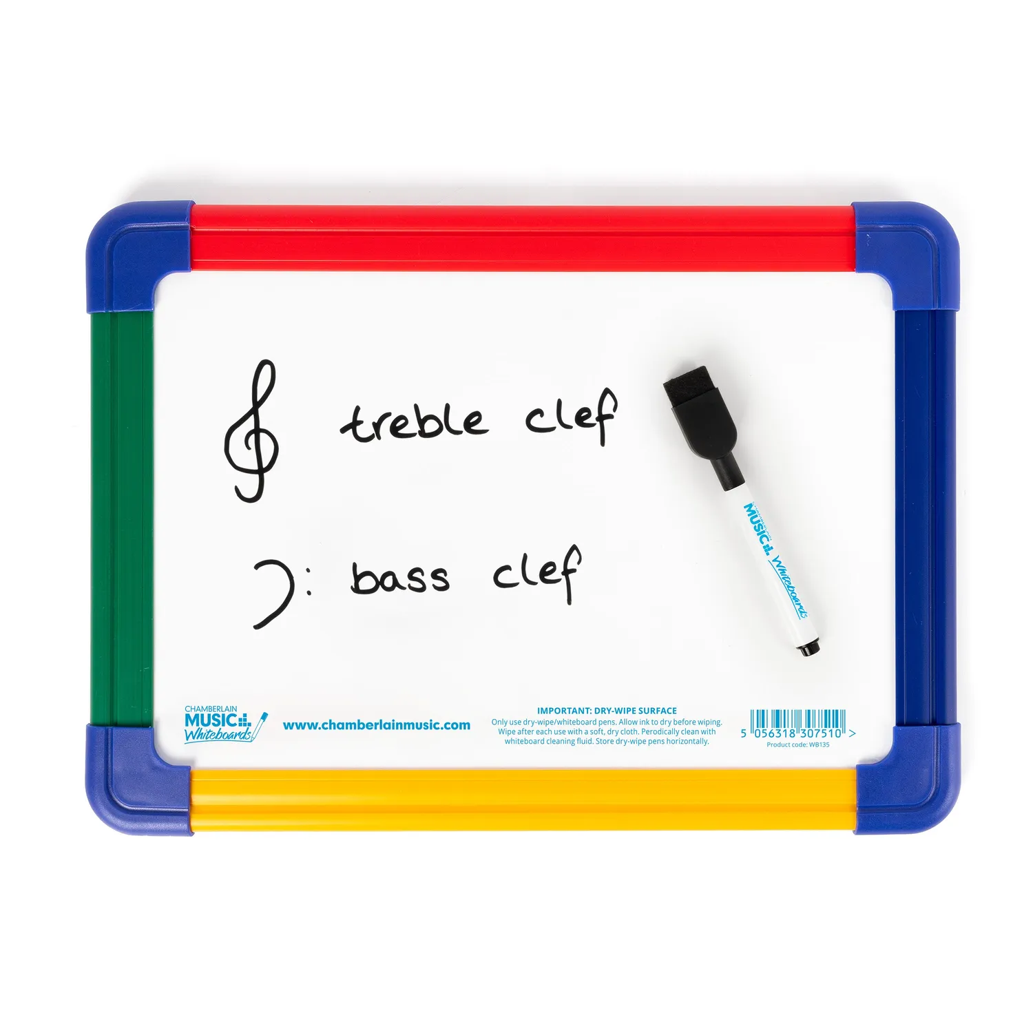 Chamberlain Music whiteboard A4 10 stuks magnetisch