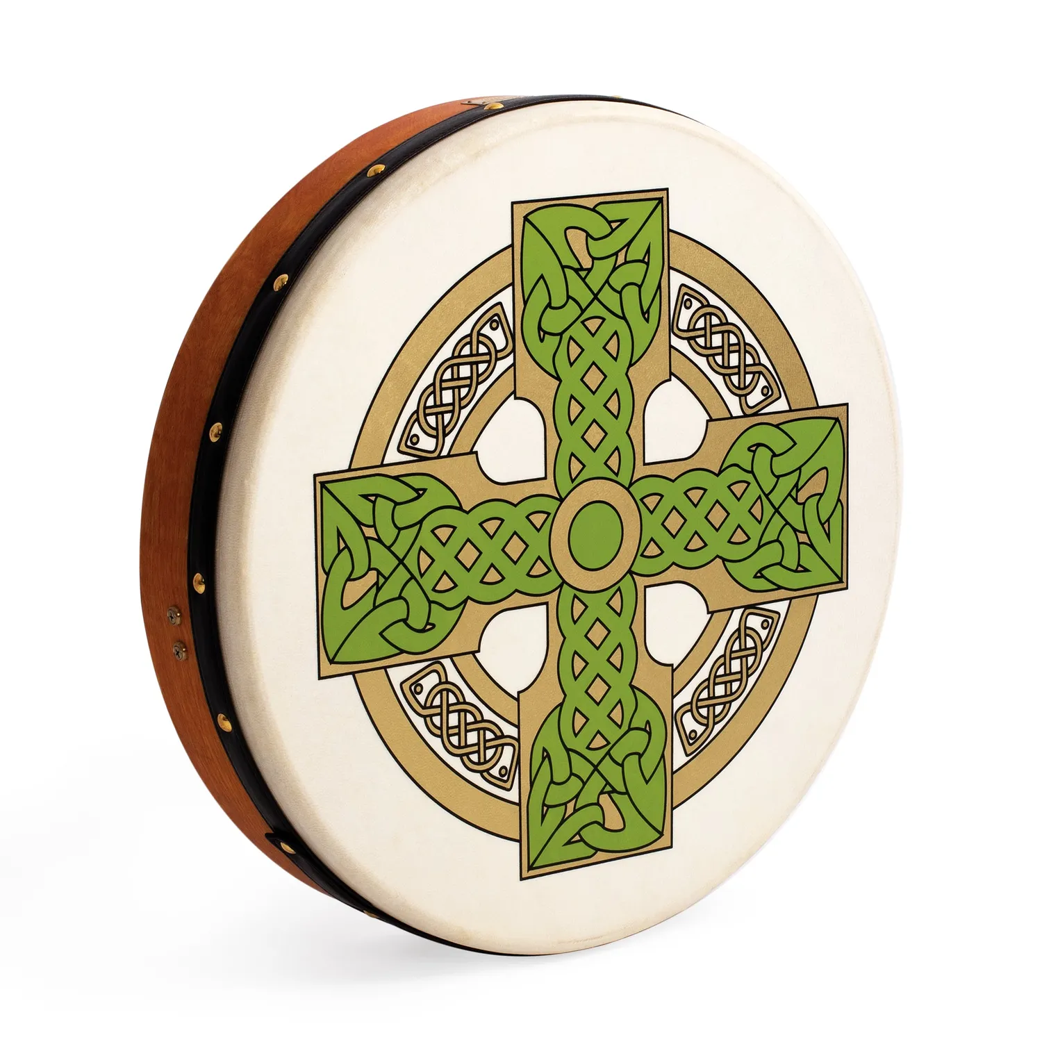 Percussion Plus Cloghan Cross bodhran 18 inch met tas