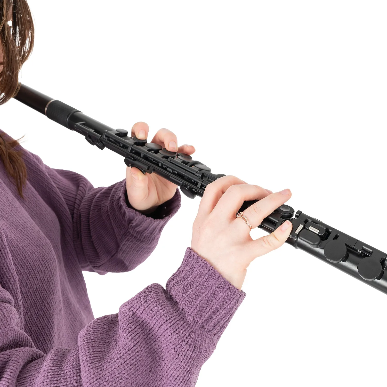 NUVOBand NB300 dwarsfluit zwart startersset