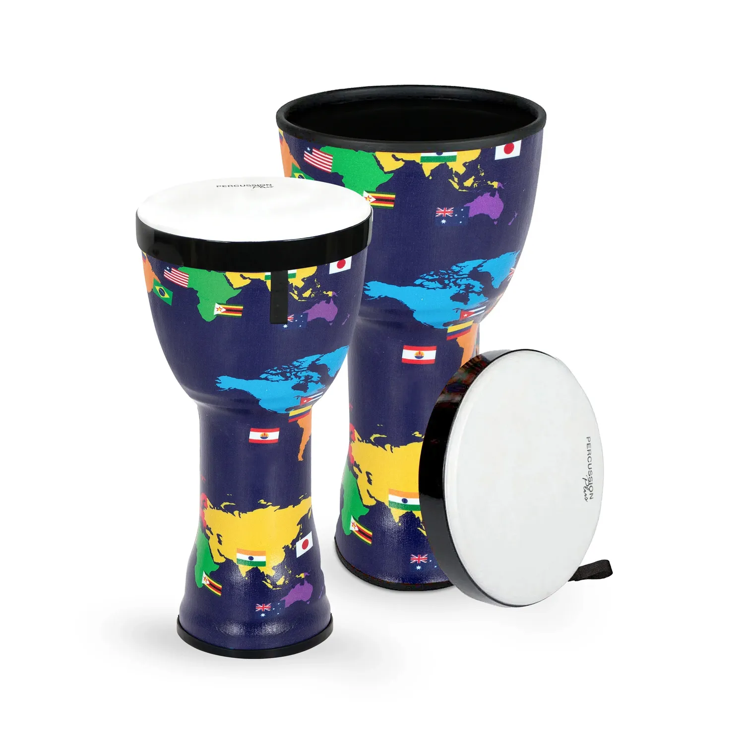Percussion Plus djembe set 10+12 inch nestbaar