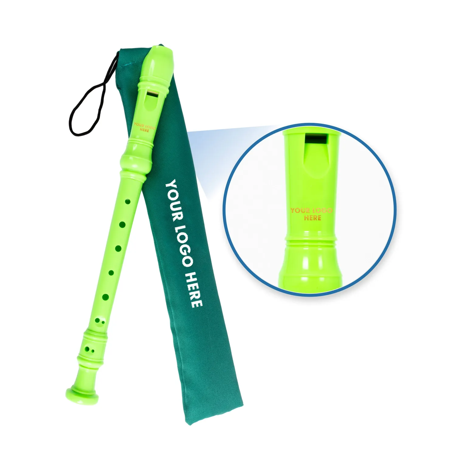 Recorder Workshop 301 blokfluit zwart met logo