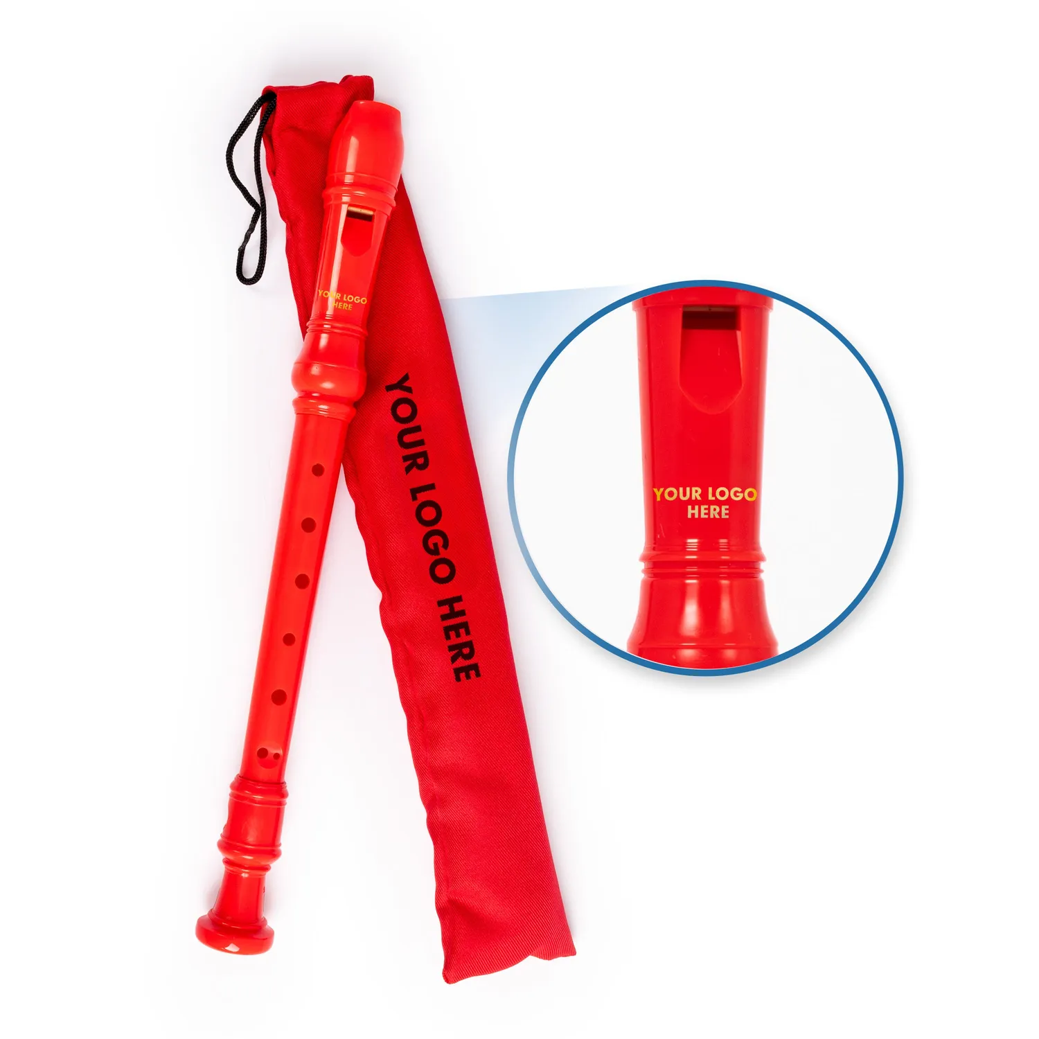 Recorder Workshop 301 blokfluit zwart met logo