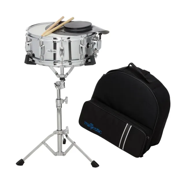 Majestic Snare & Practice Pad Kit 14x5 rugzak