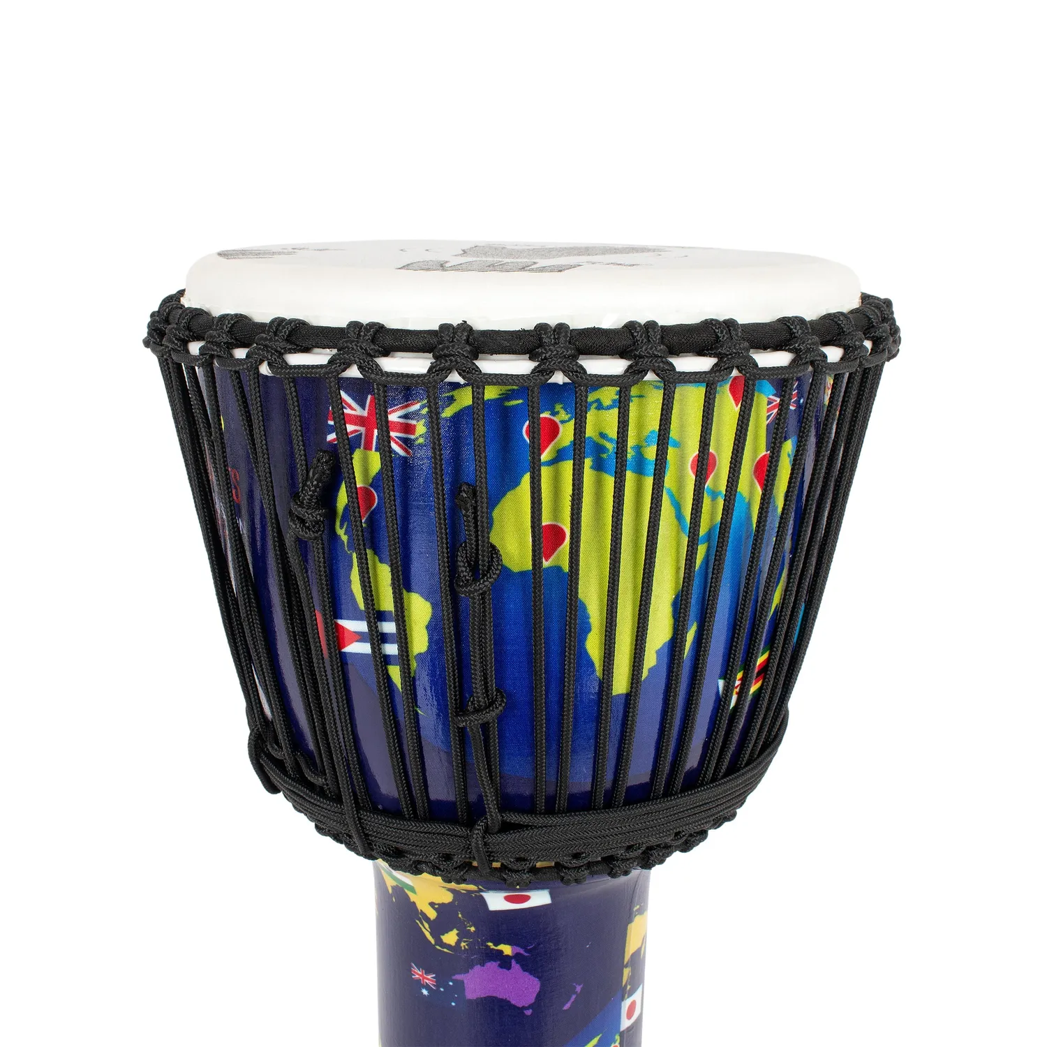 Percussion Plus World Slap Djembe set 4 stuks touwgestemd