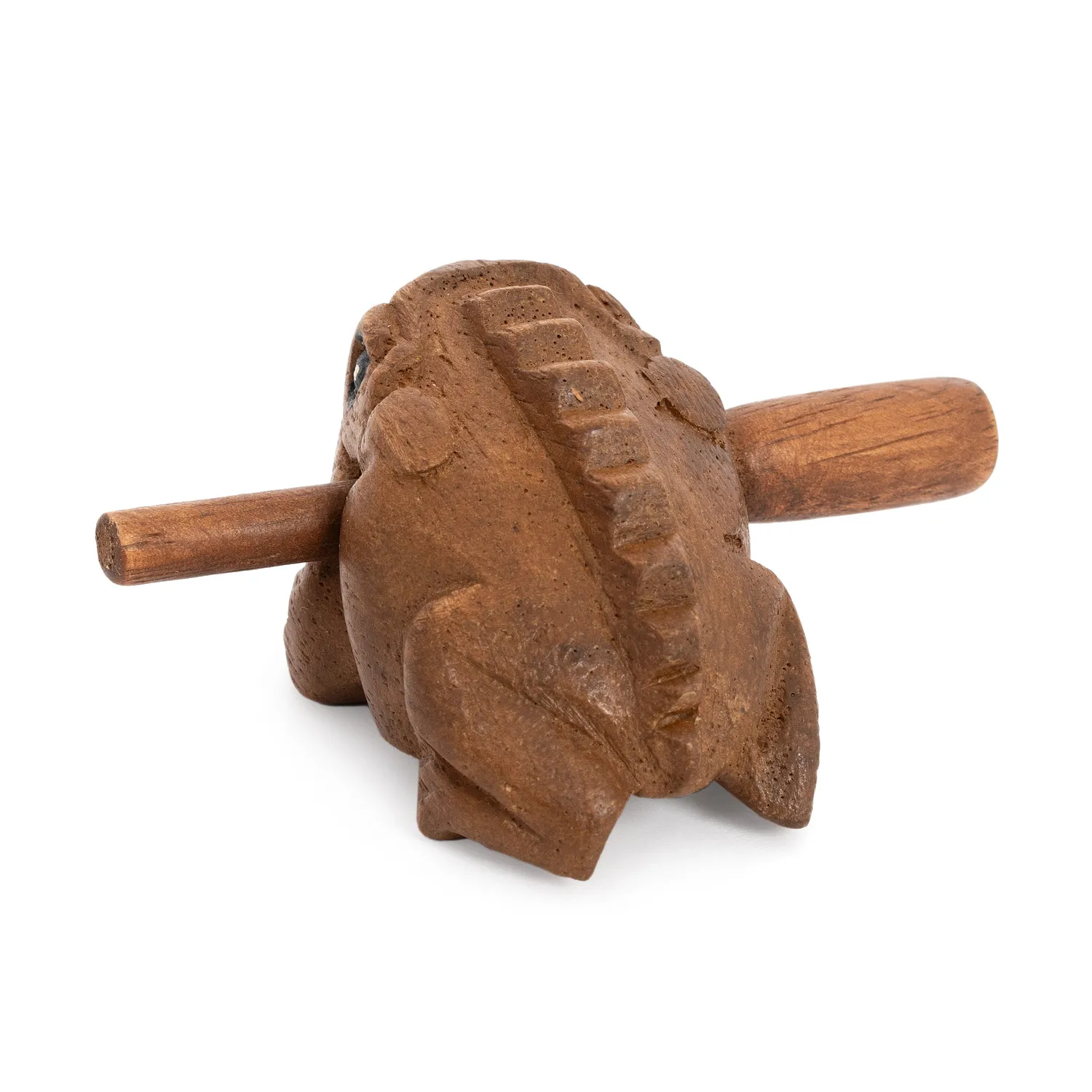 Percussion Plus Honestly Made guiro kikker mini bruin