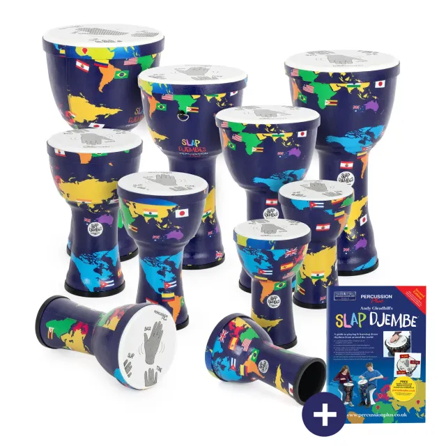 Percussion Plus World Slap djembe 10 stuks voorgestemd