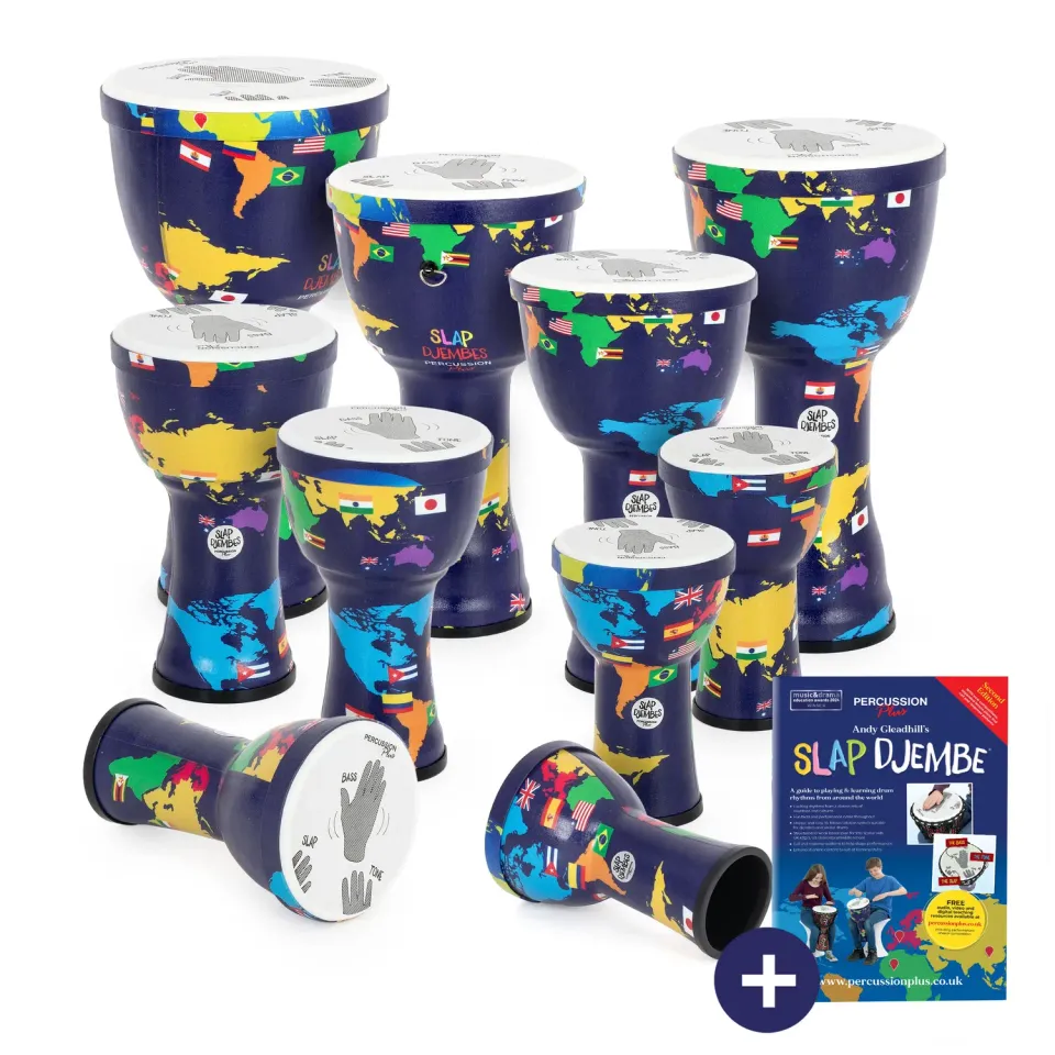 Percussion Plus World Slap djembe 10 stuks voorgestemd