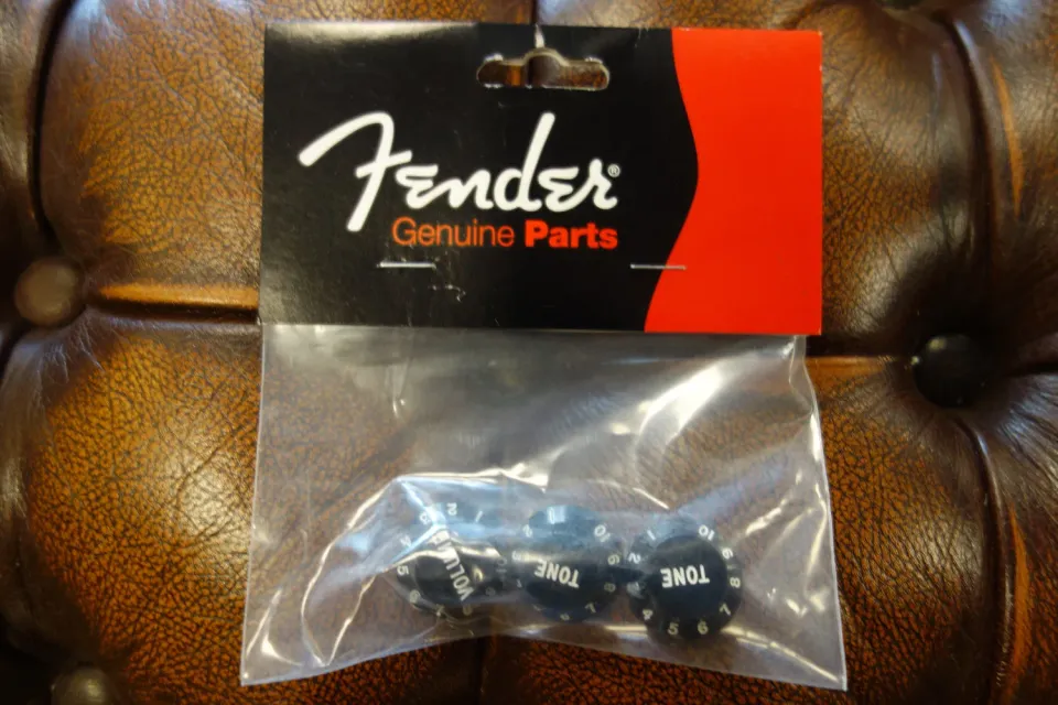 Fender Stratocaster knoppen zwart volume tone 3 stuks