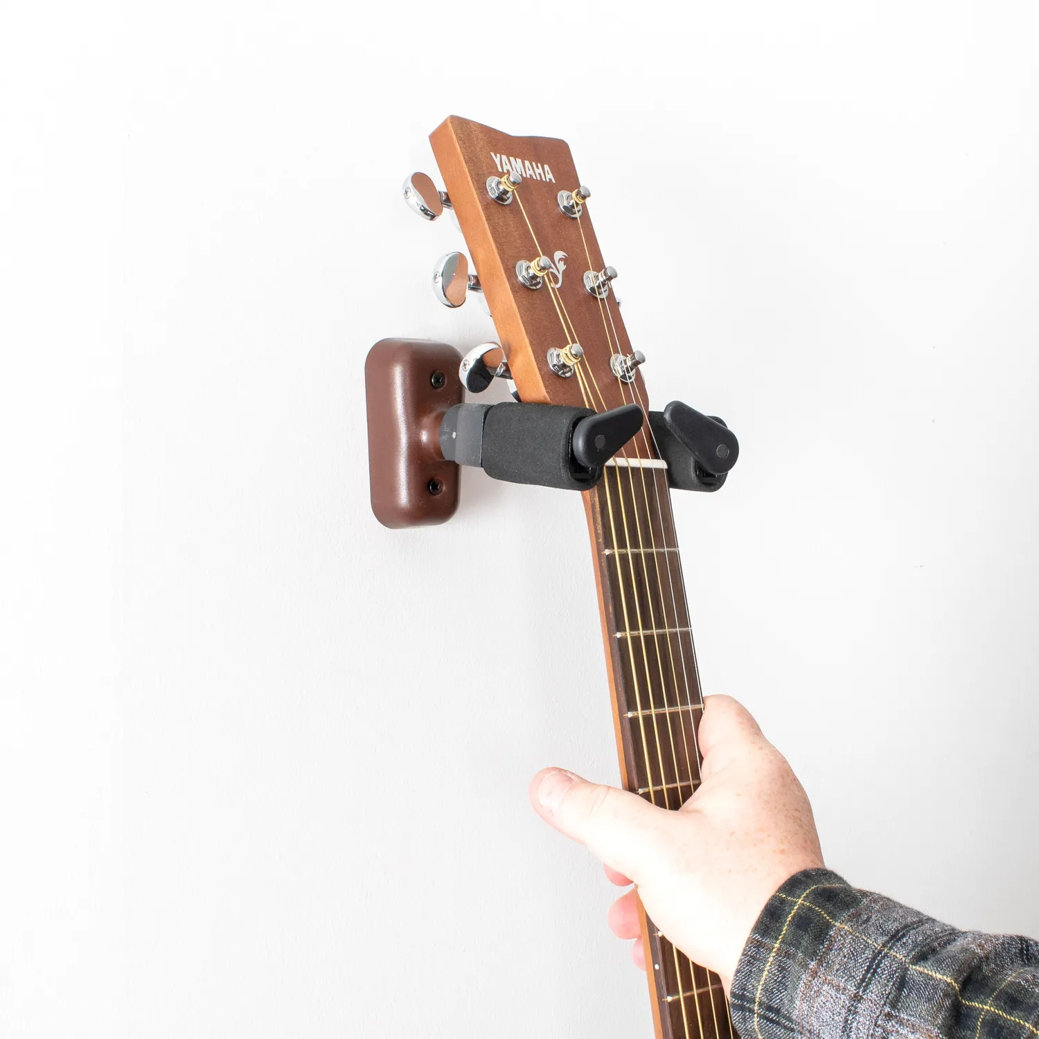 Musisca gitaar muurhanger wand donkerbruin