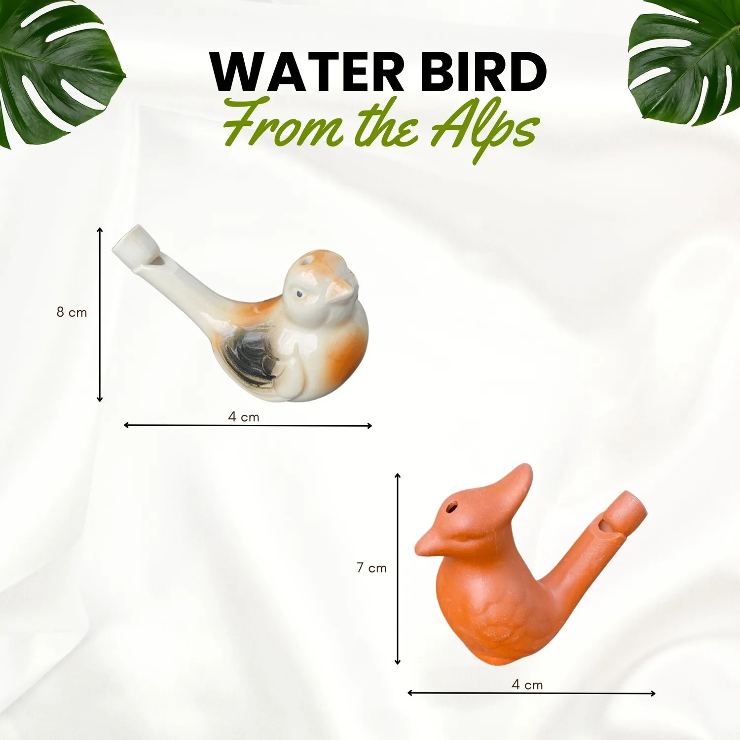 Plaschke Waterbird vogelfluitje terracotta naturel