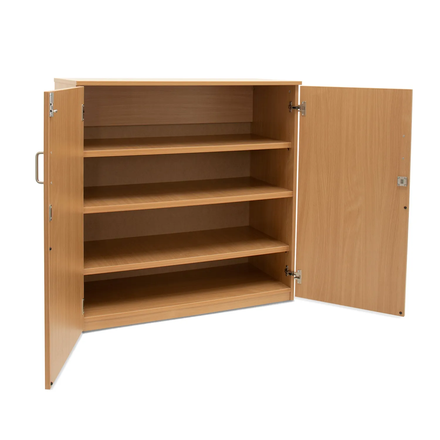 Monarch MEQ1000C opbergkast beuken met slot en 3 planken