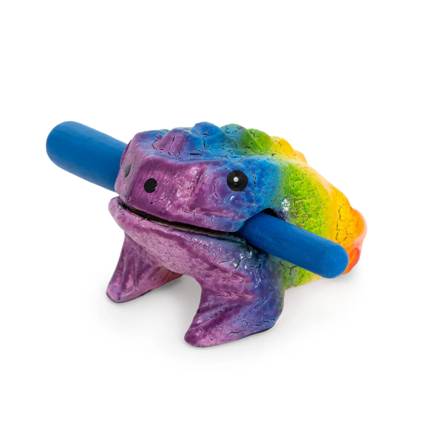 Percussion Plus Honestly Made kikker guiro mini regenboog