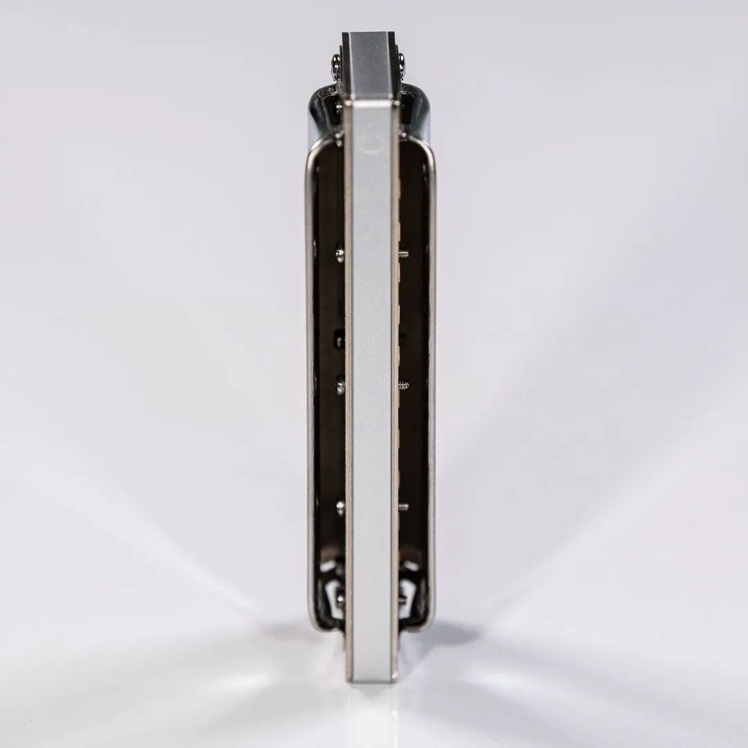 Bushman Delta Frost Steelie mondharmonica staal