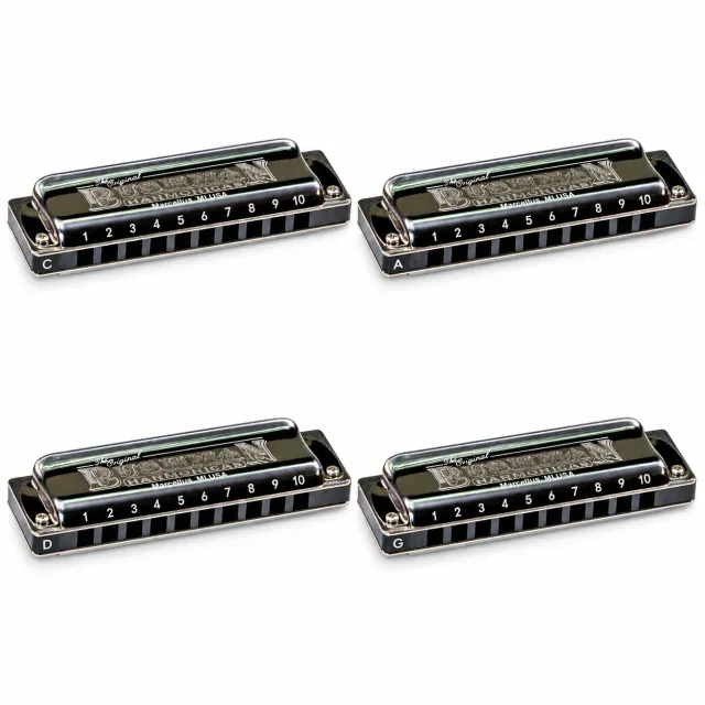 Bushman Delta Frost Original set mondharmonica multi-key