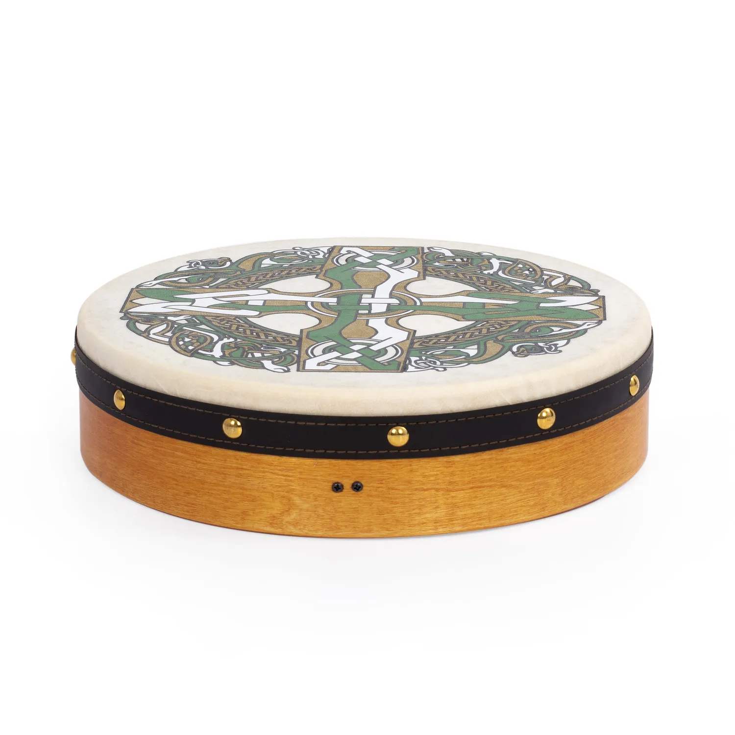 Percussion Plus bodhran Gaelic Cross 12 inch met tipper