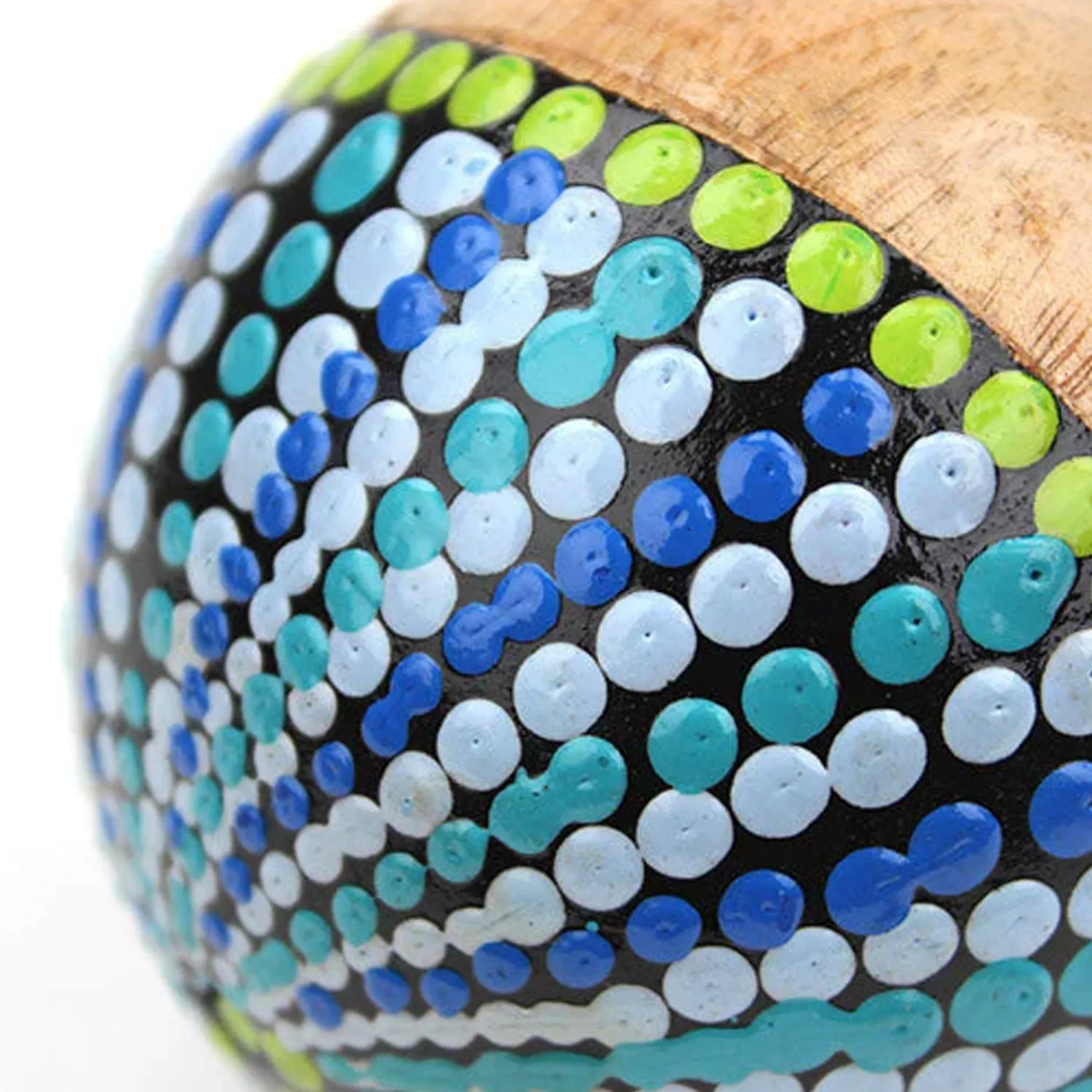 Percussion Plus Honestly Made shaker houten bal handbeschilderd