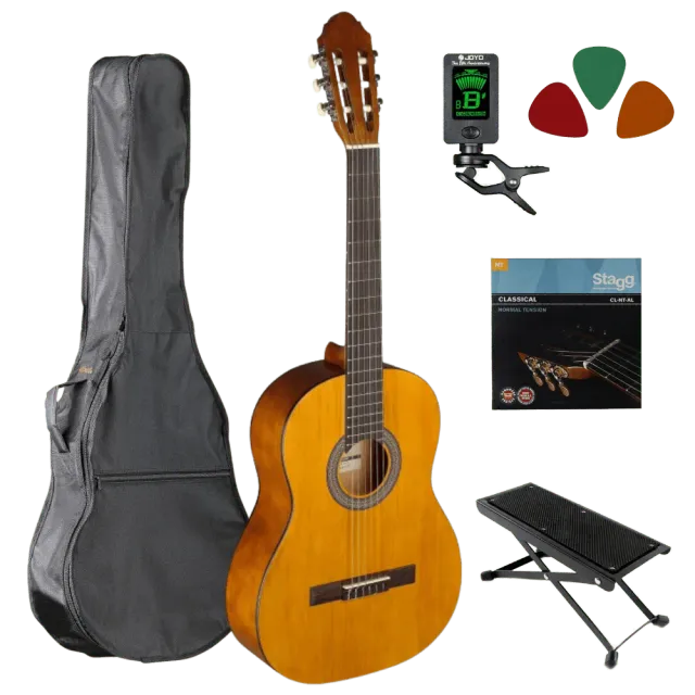 MAI Starter klassieke gitaar 4/4 hout complete set
