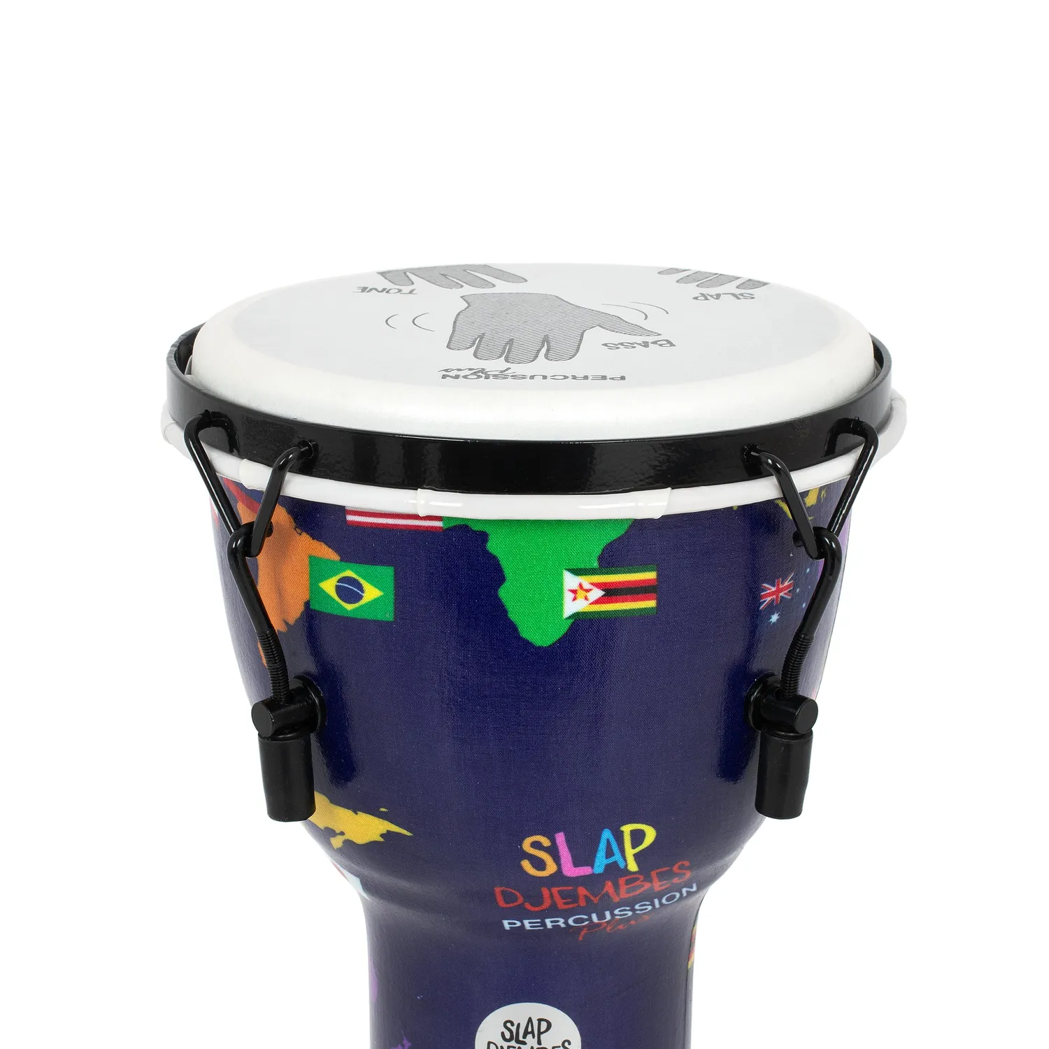 Percussion Plus World Slap djembe mechanisch gestemd 10 inch