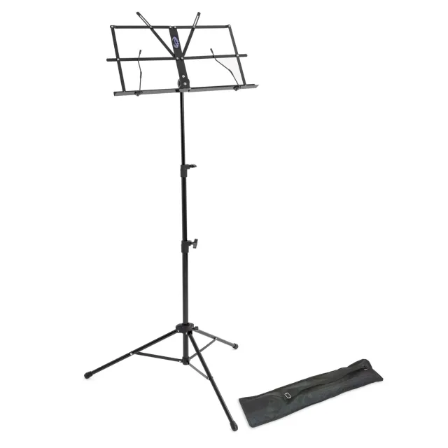 Lawrence LMS02 muziekstandaard zwart 1,2 kg met tas