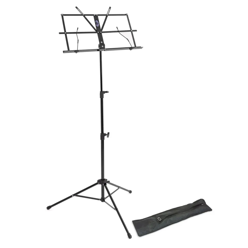 Lawrence LMS02 muziekstandaard zwart 1,2 kg met tas