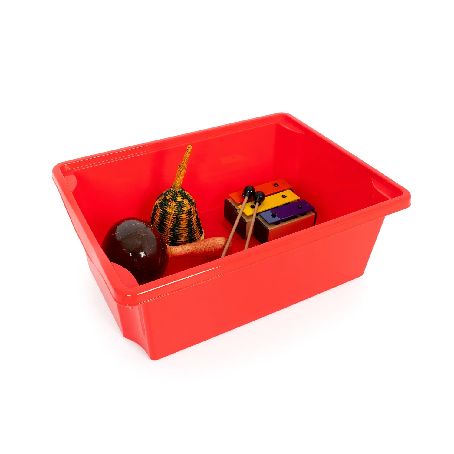 Monarch 5x 20L extra strong opbergbox rood met deksel