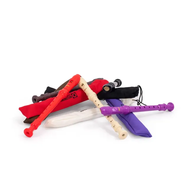 Recorder Workshop 301 sopraanblokfluit set 5 stuks kleur