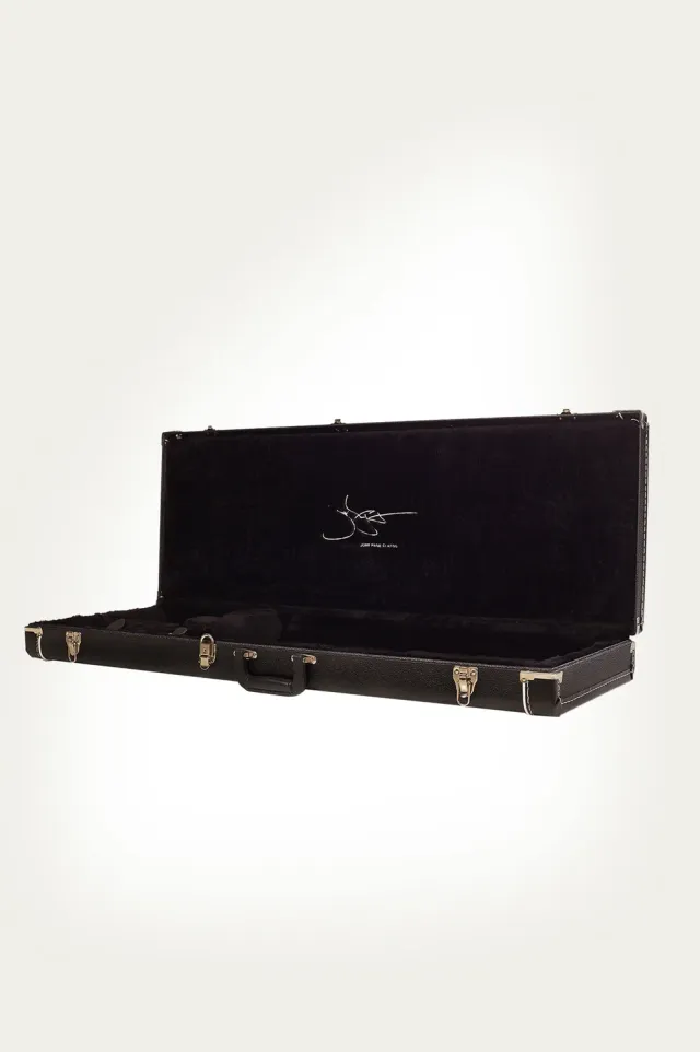 John Page Classic hardshell gitaarkoffer geborduurd