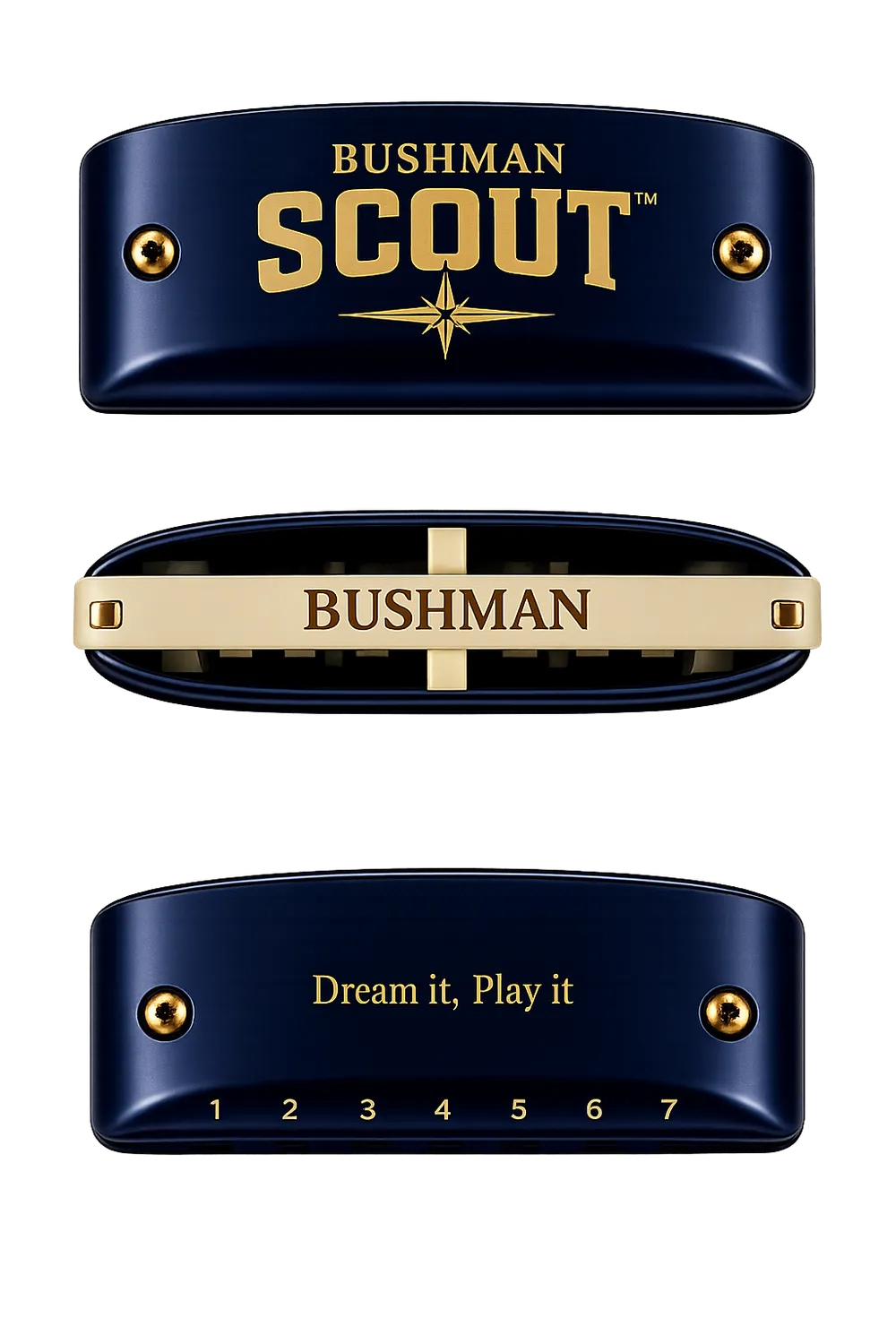 Bushman Scout mondharmonica diatonisch instap