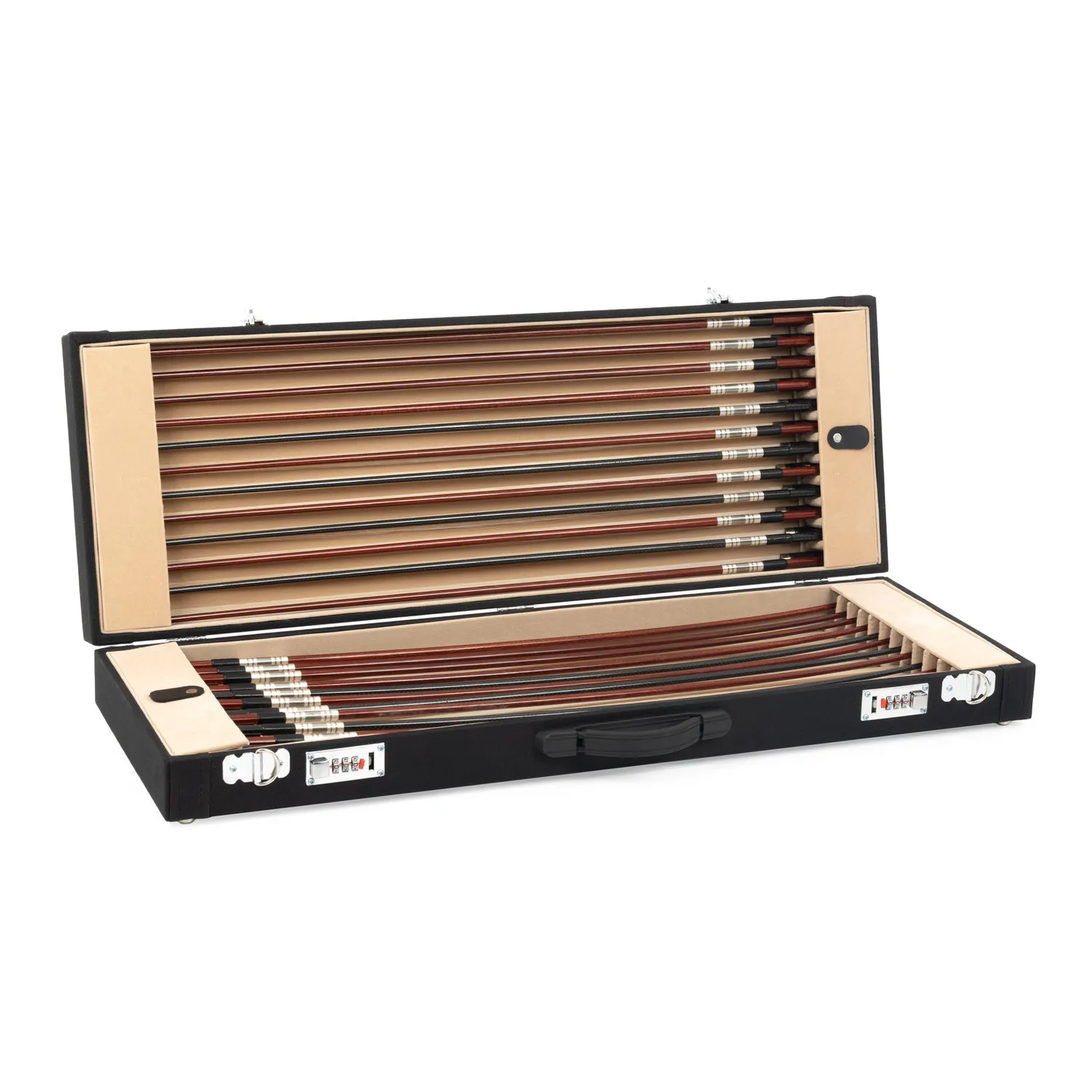 Chamberlain Music stokkenkoffer 6 stokken zwart stevig