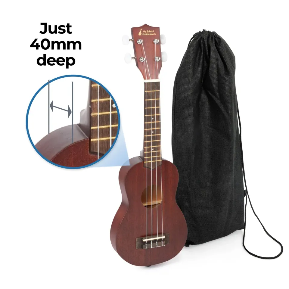 My School Ukulele sopraan ukelele donkerblauw slim